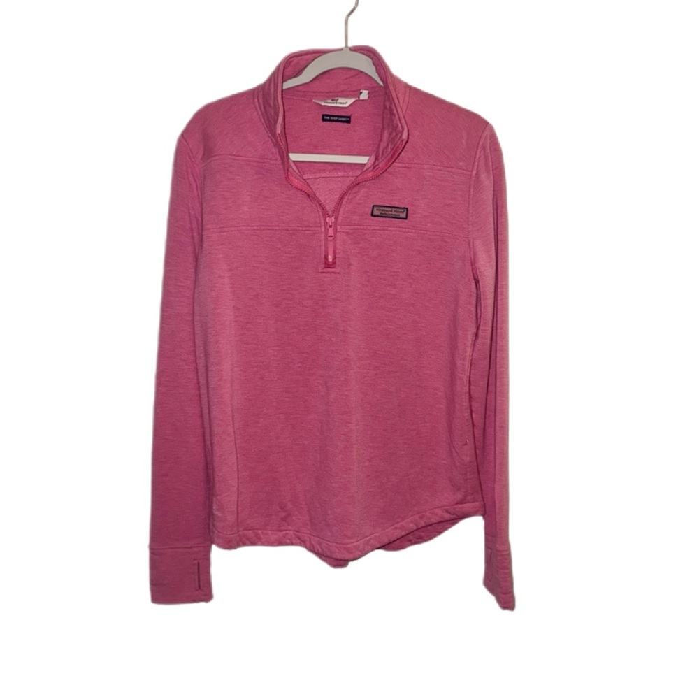 Vineyard Vines Pink Half-Zip Jacket